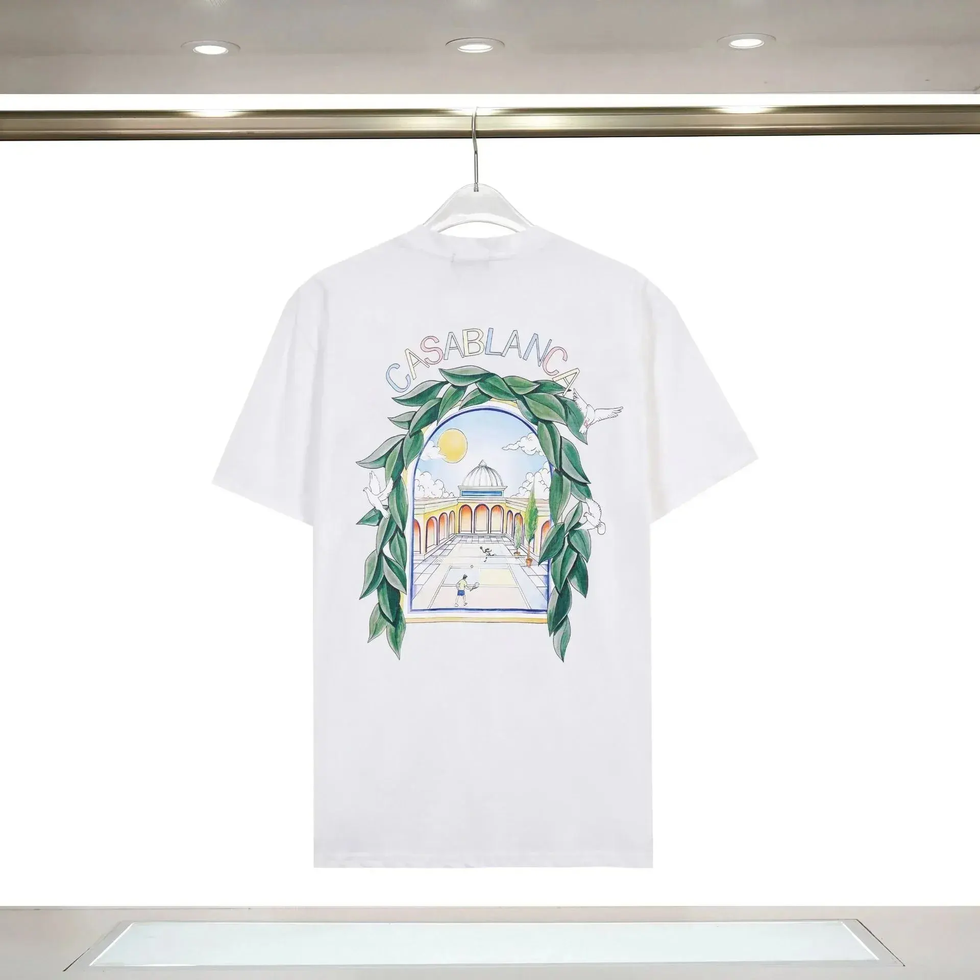 Casablanca Tennis Club Arch T-Shirt White