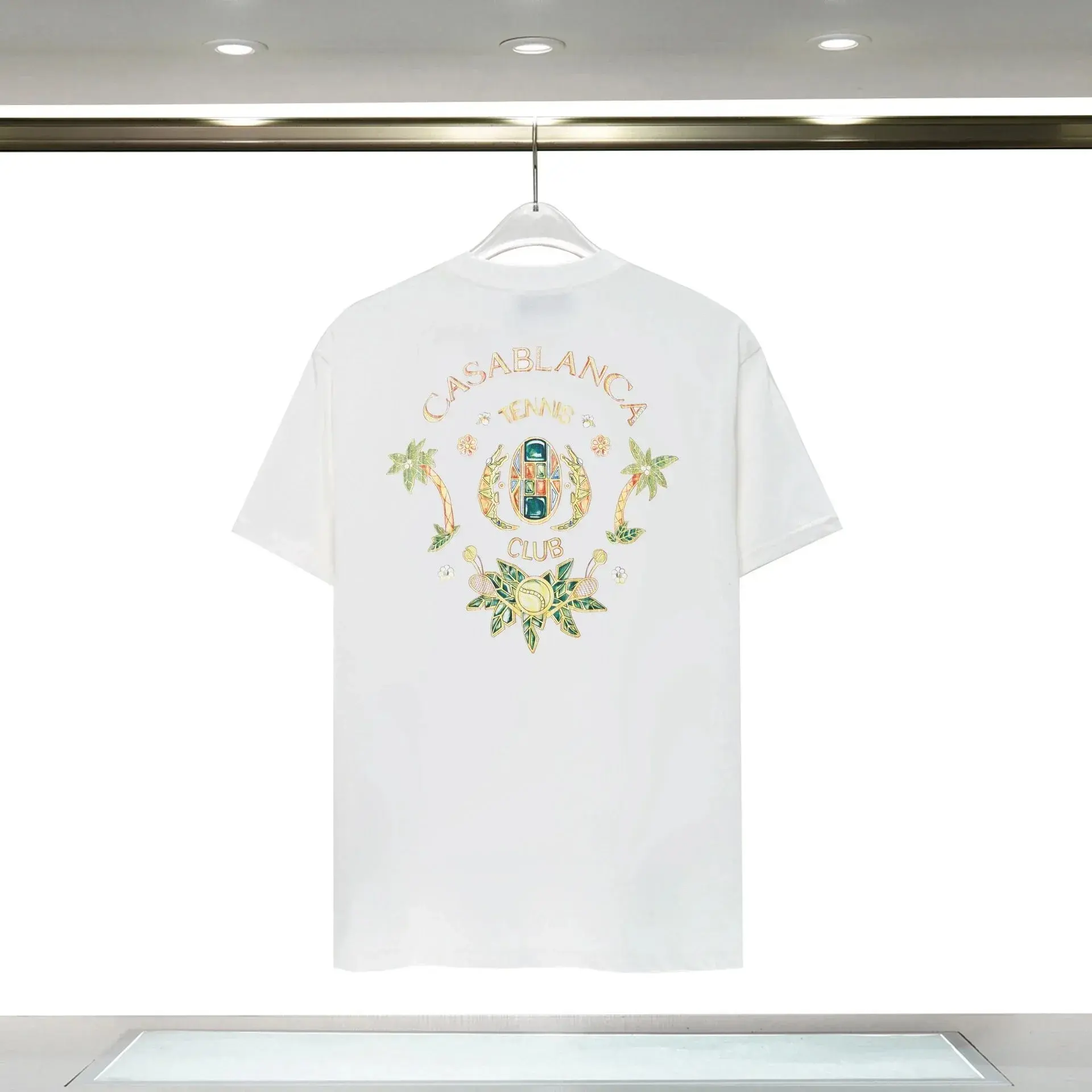 Casablanca Tennis Club Emblem T-Shirt White