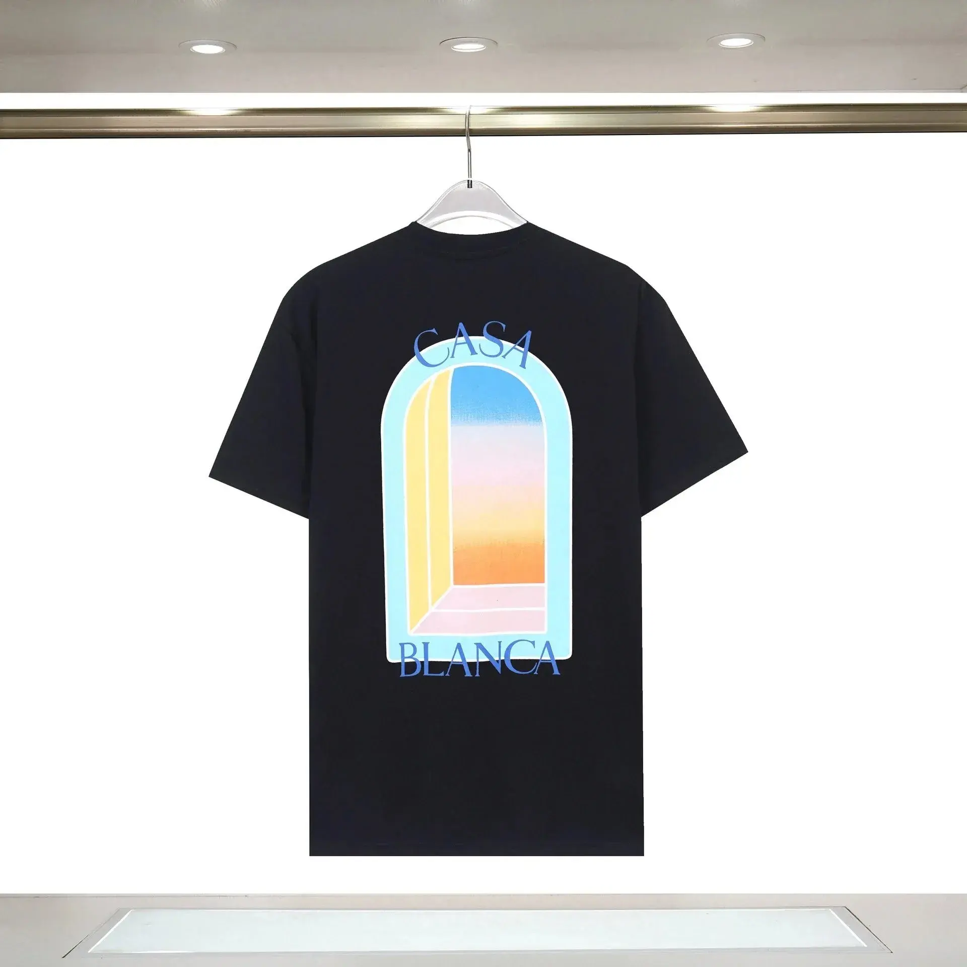 Casablanca Arch Window Graphic T-Shirt Black