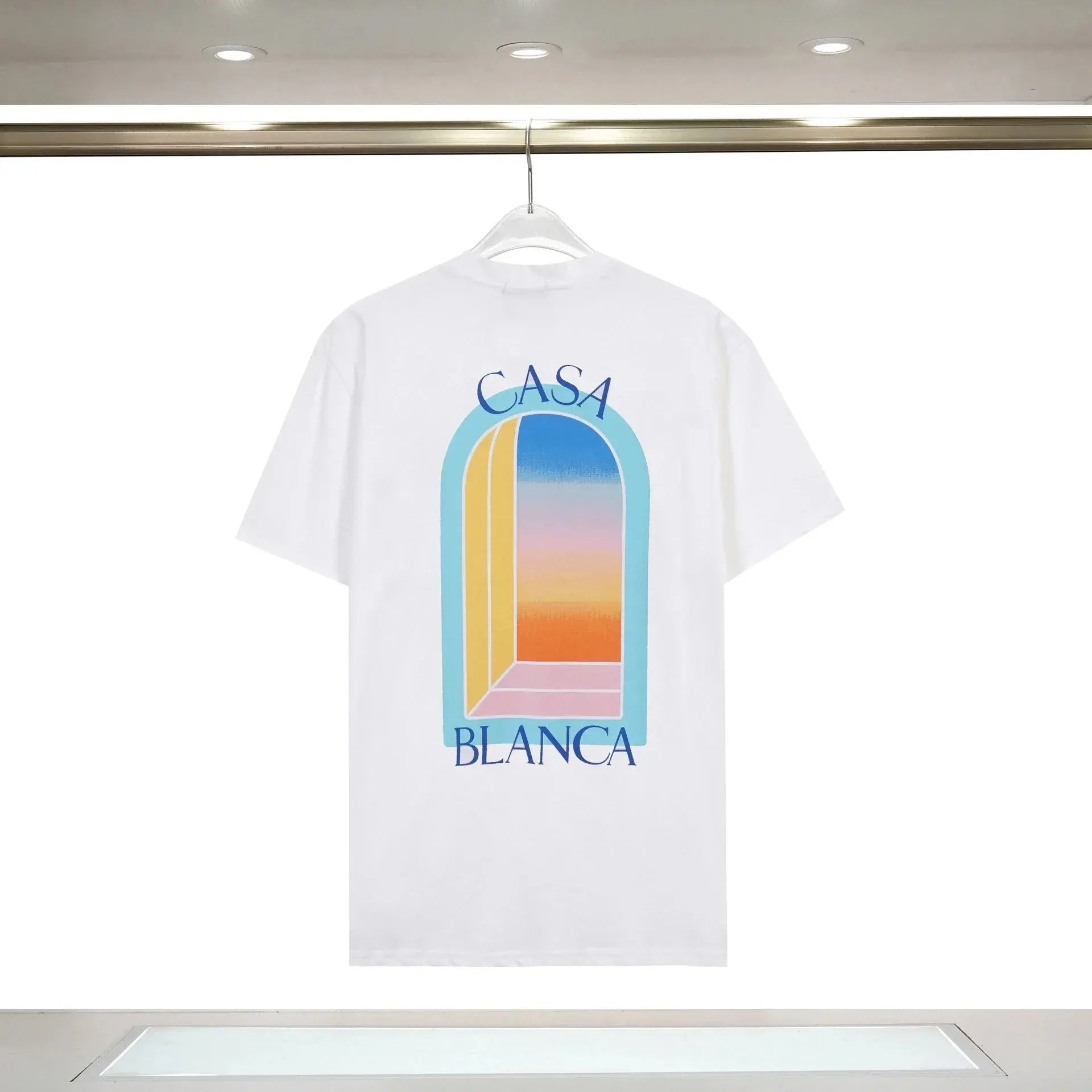 Casablanca Arch Window Graphic T-Shirt White