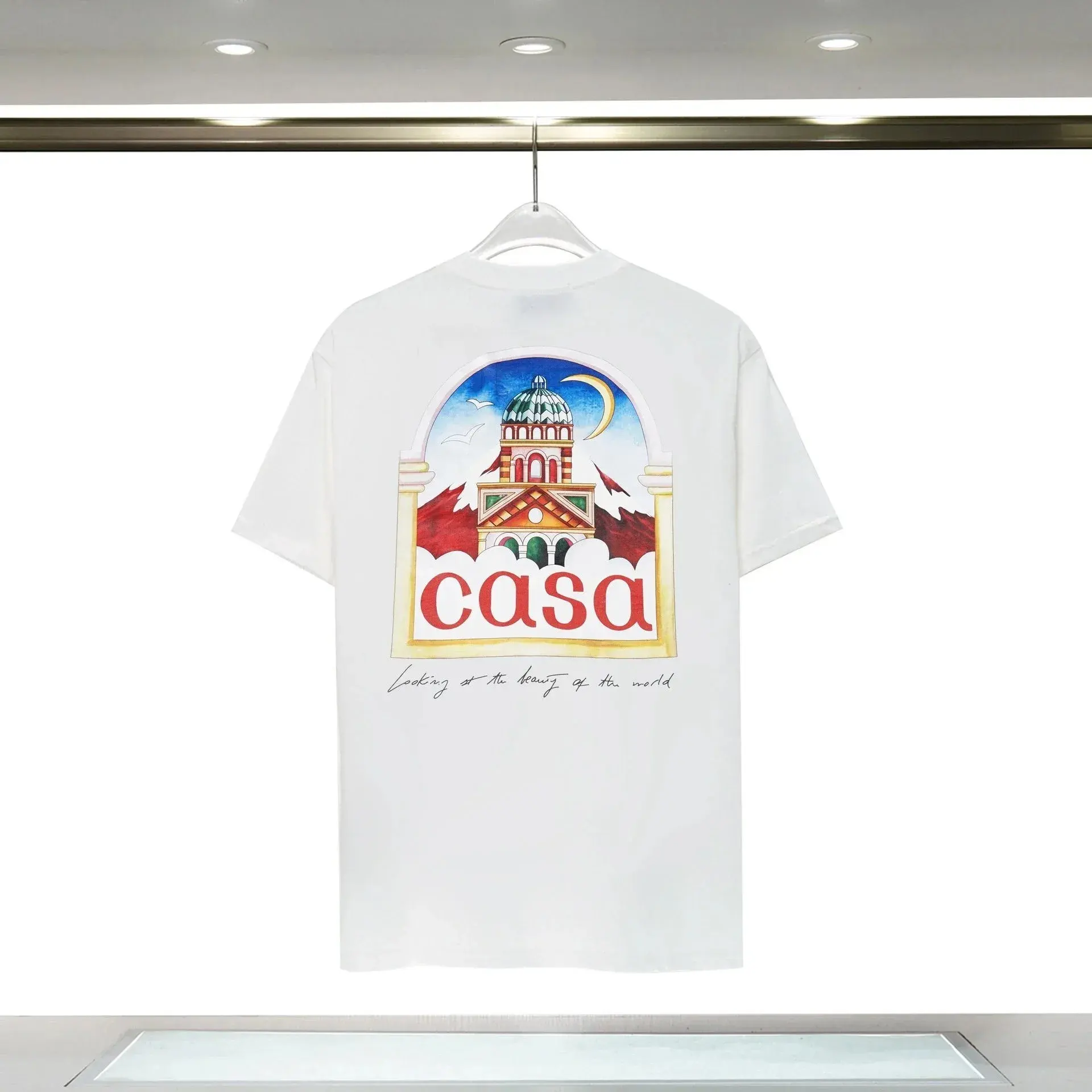 Casablanca Looking at the Beauty of the World T-Shirt White