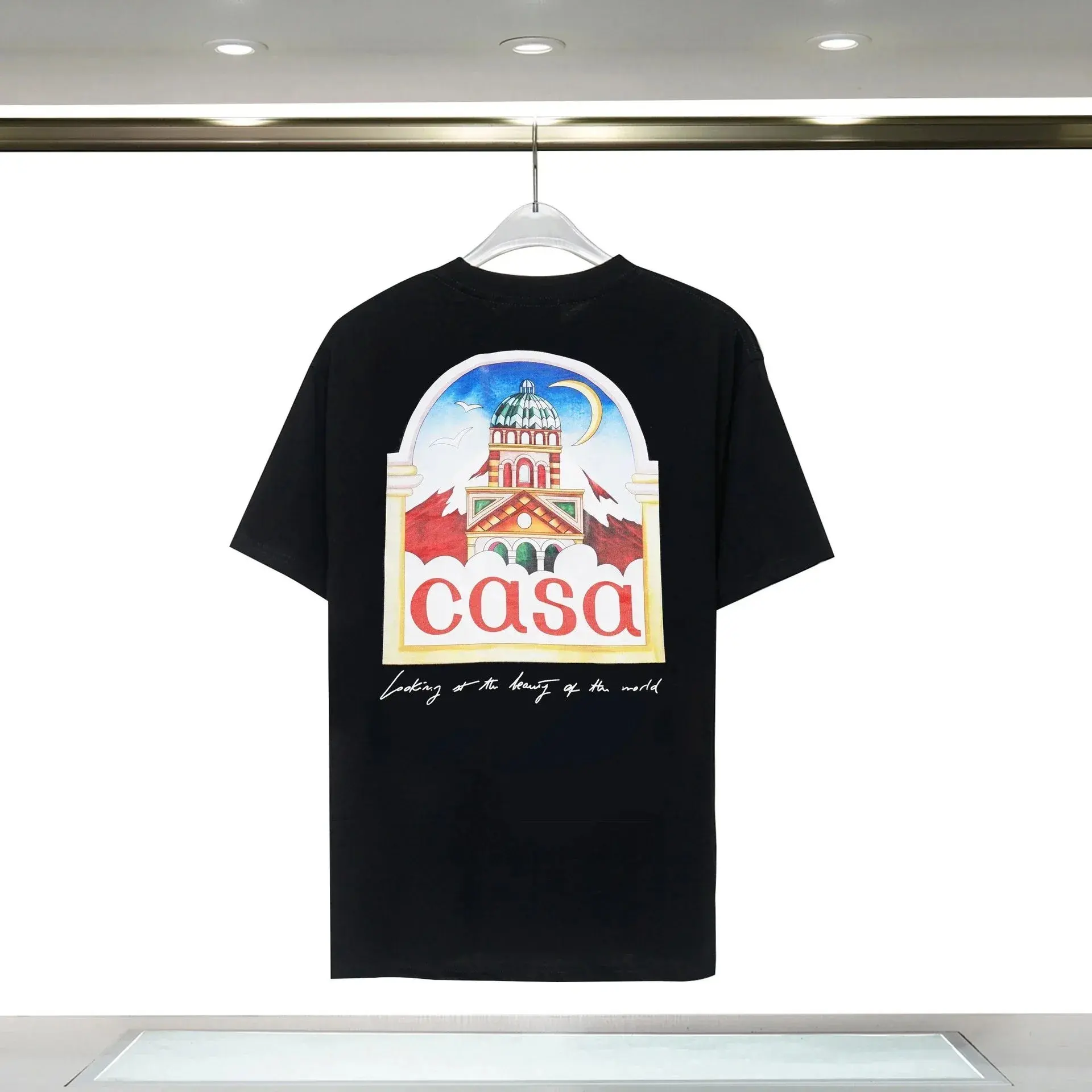 Casablanca Looking at the Beauty of the World T-Shirt Black