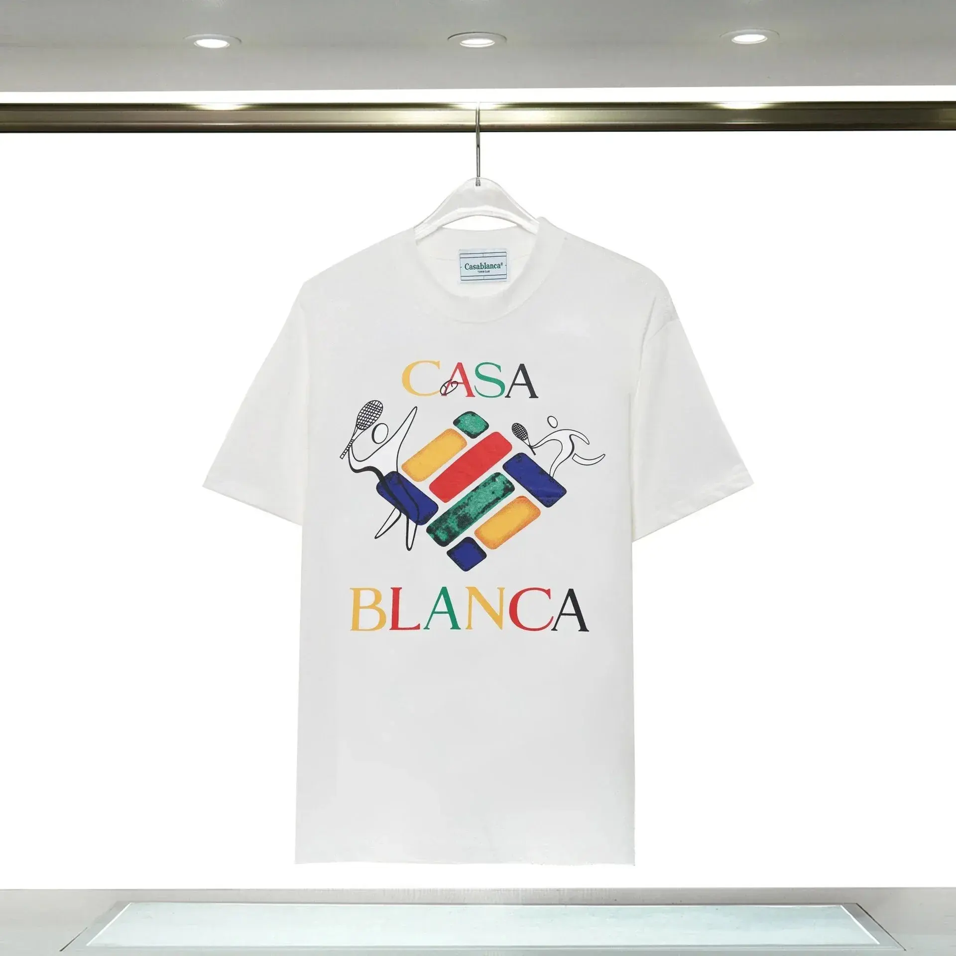 Casablanca Tennis Club Graphic T-Shirt White
