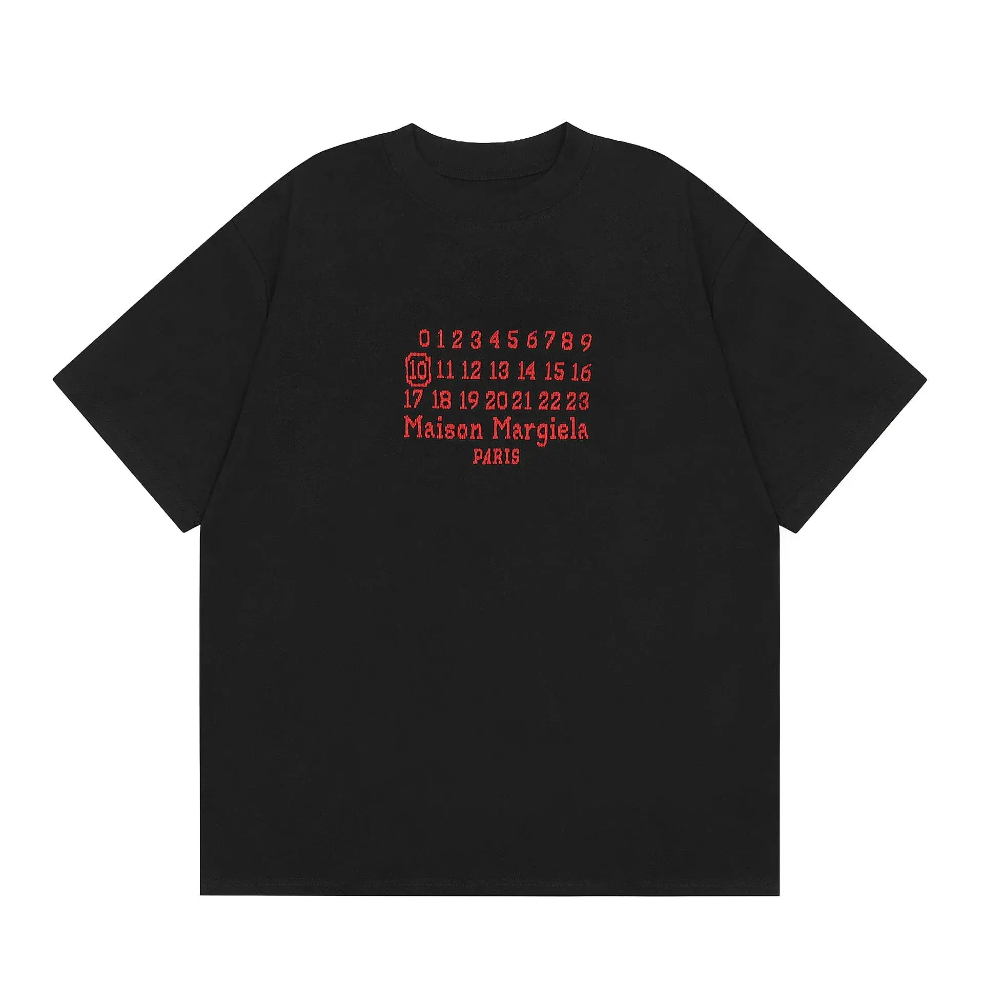 Maison Margiela Numbers Black T-Shirt