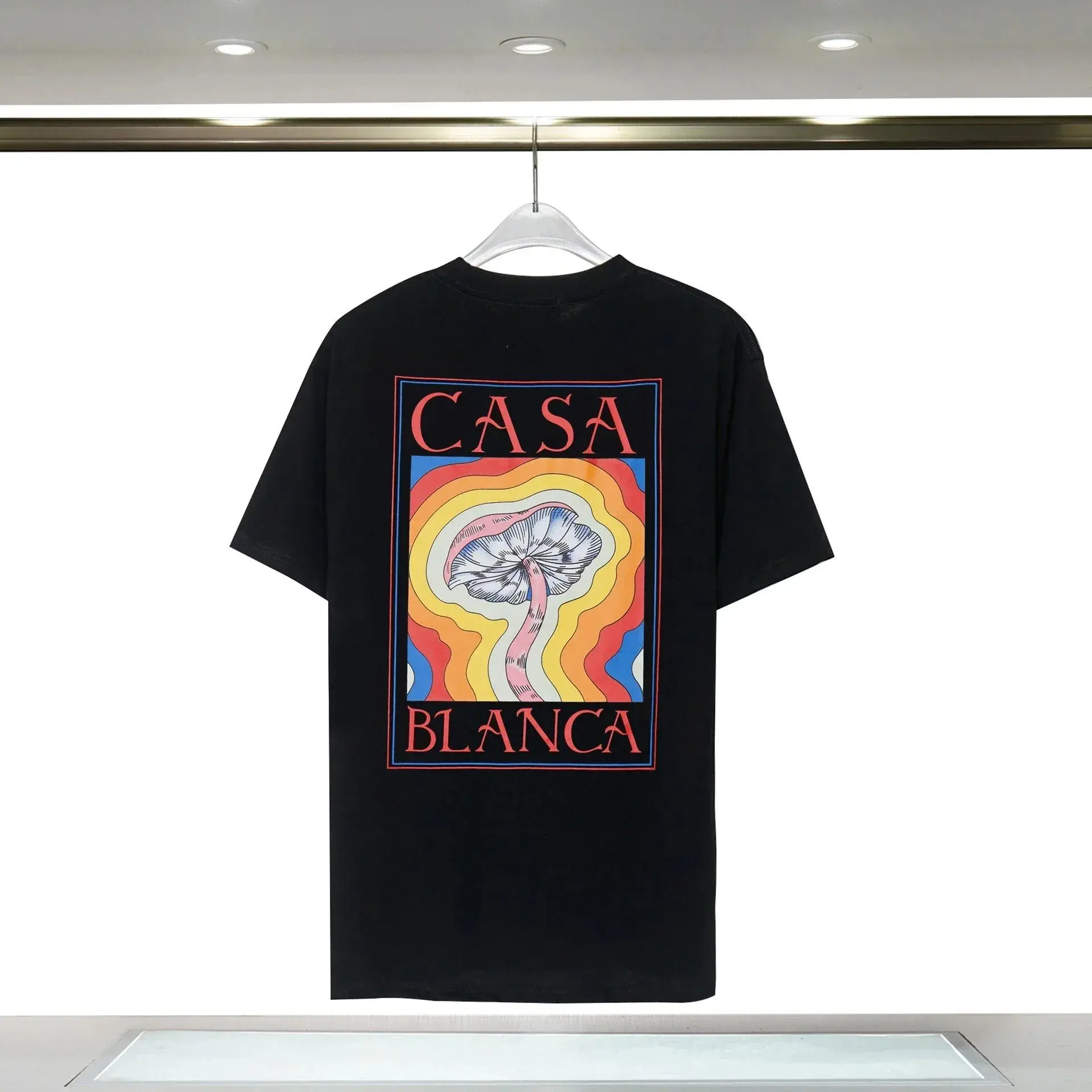 Casablanca Psychedelic Mushroom T-Shirt Black