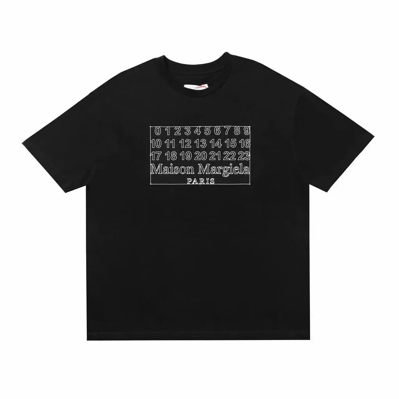 Maison Margiela Numeric Box Black T-Shirt