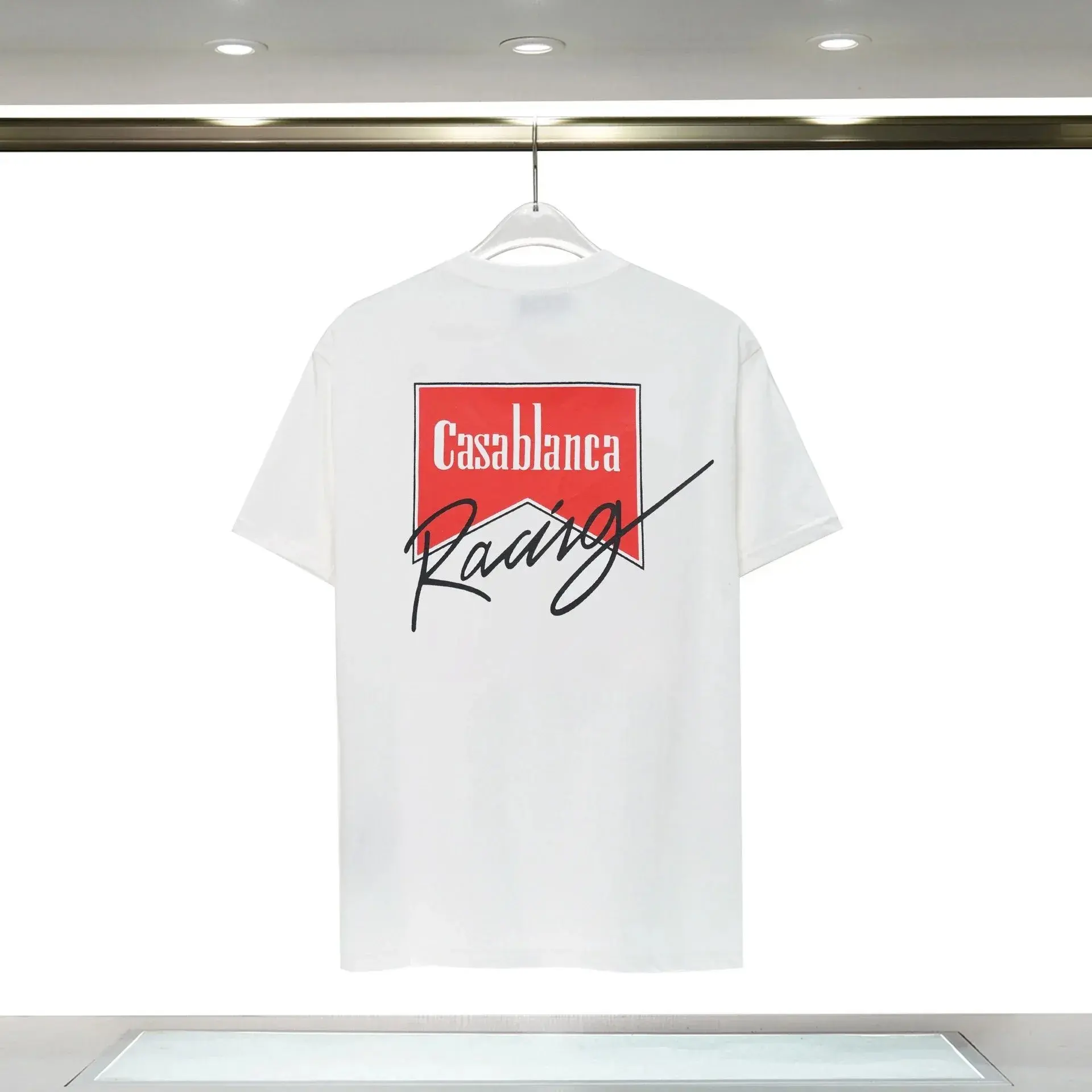 Casablanca Racing Graphic T-Shirt White