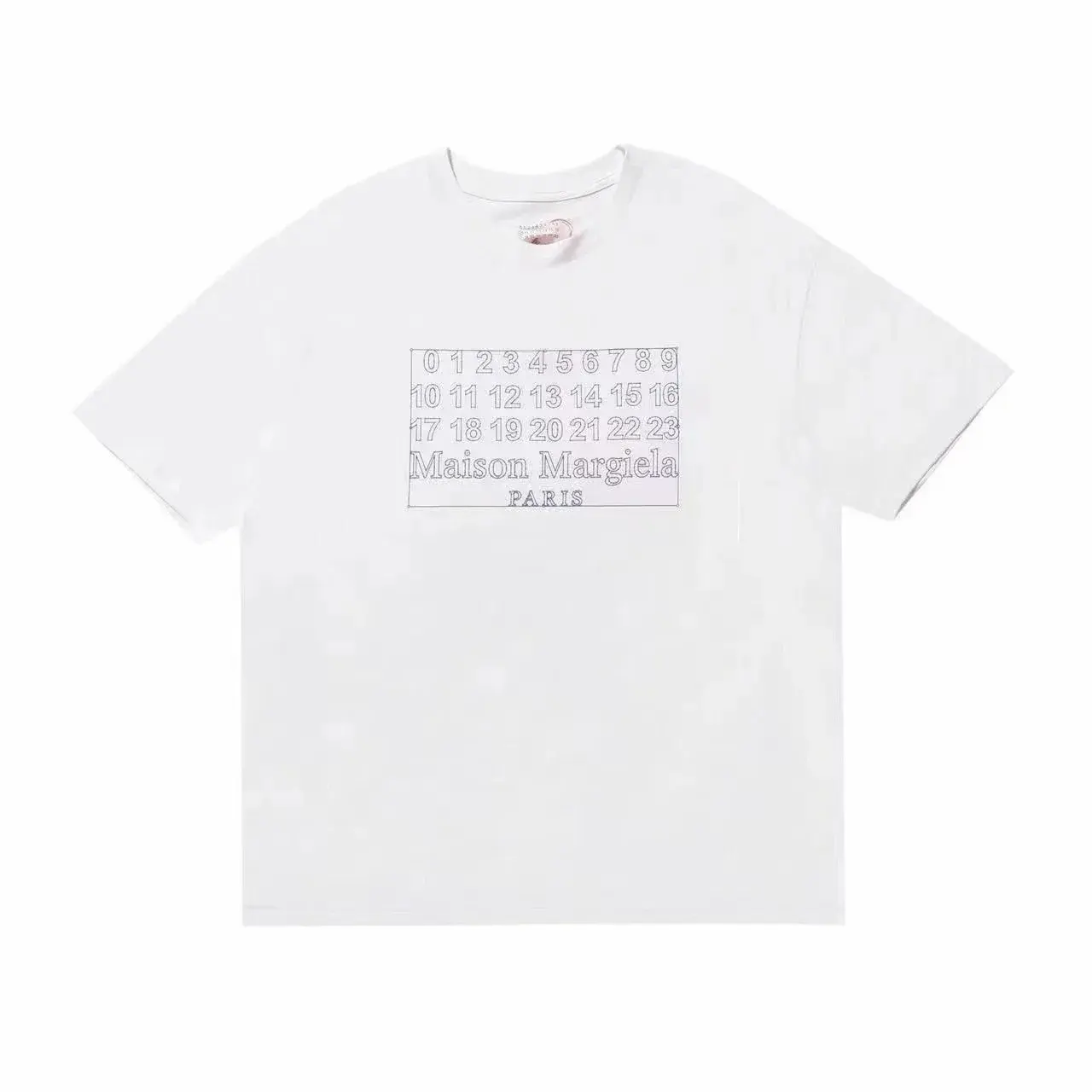 Maison Margiela Numeric Box White T-Shirt