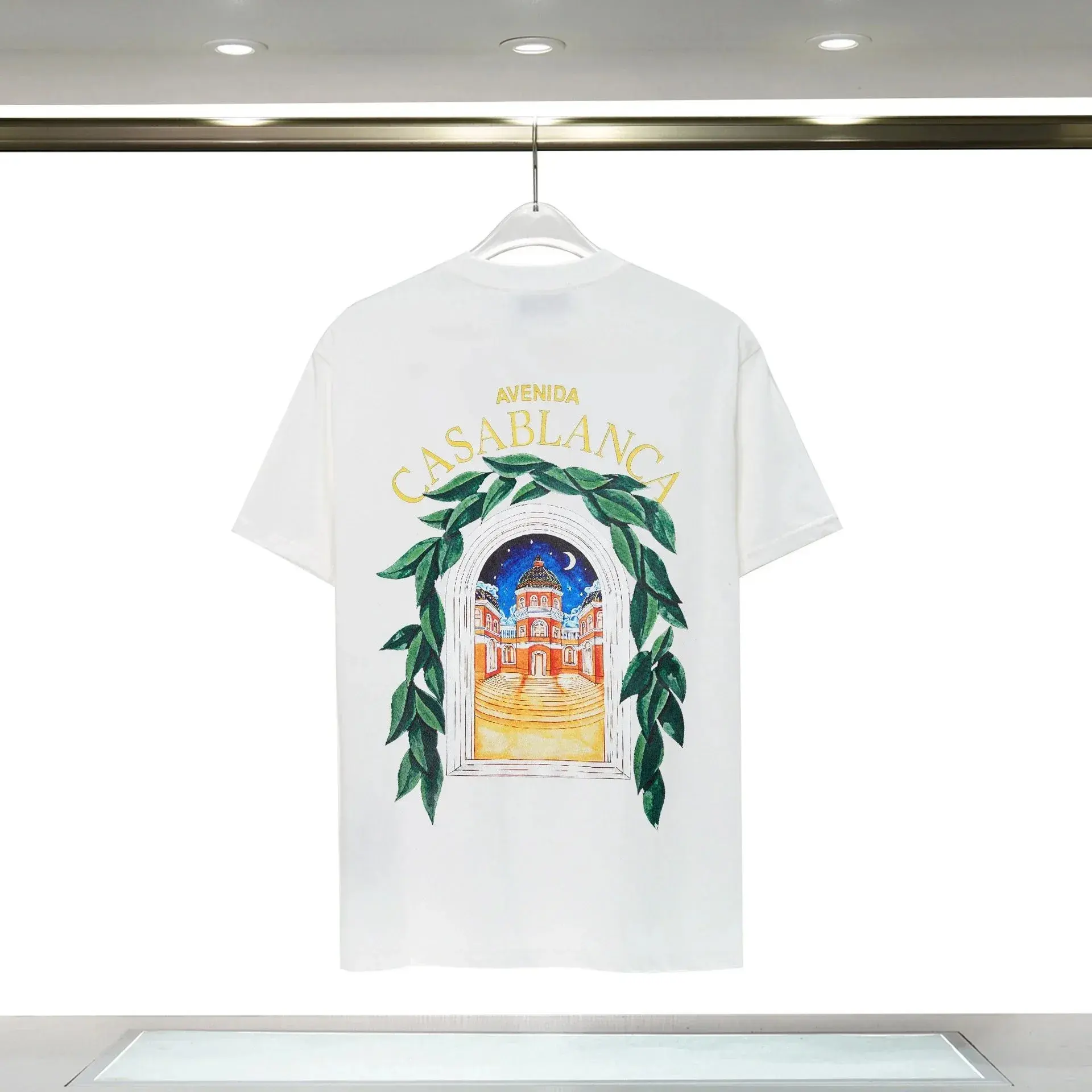 Casablanca Avenida Architecture White T-Shirt