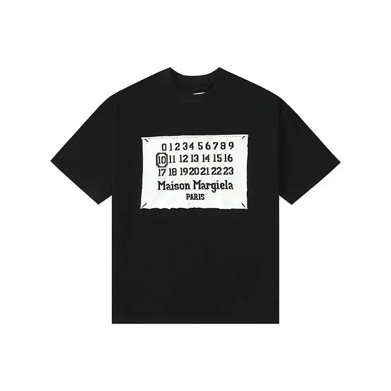 Maison Margiela Number Patch Black T-Shirt