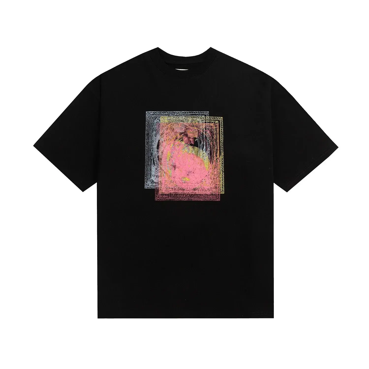 MM6 Maison Margiela Framed Portrait Graphic T-Shirt Black