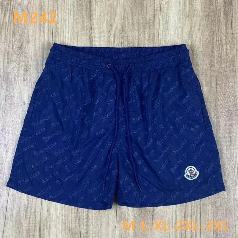 Moncler All-Over Monogram Swim Shorts Blue