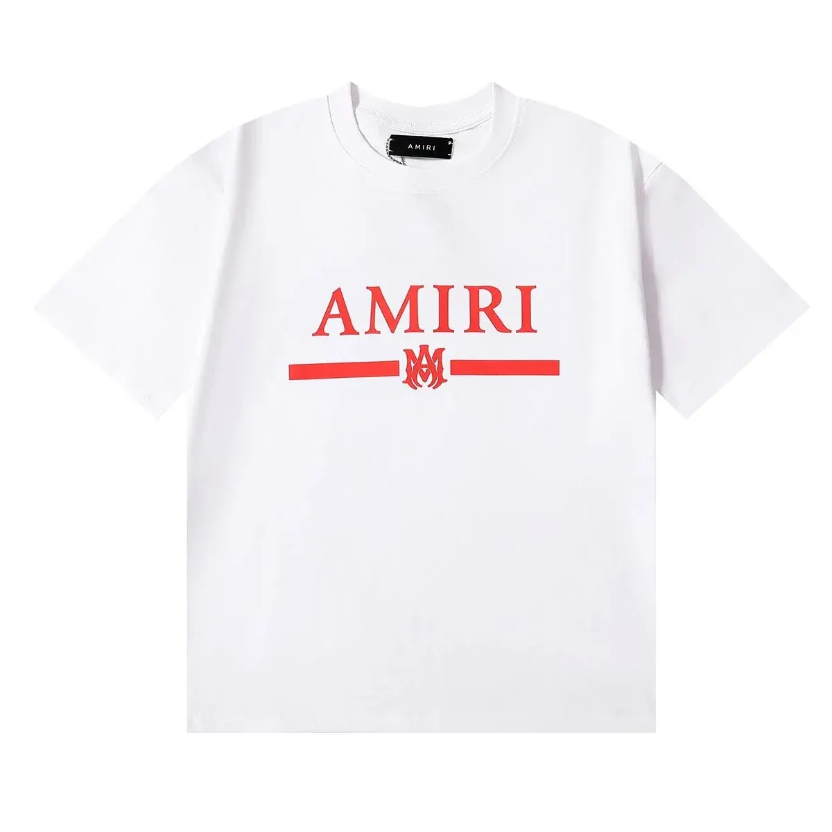 AMIRI Logo Red Bar T-Shirt White