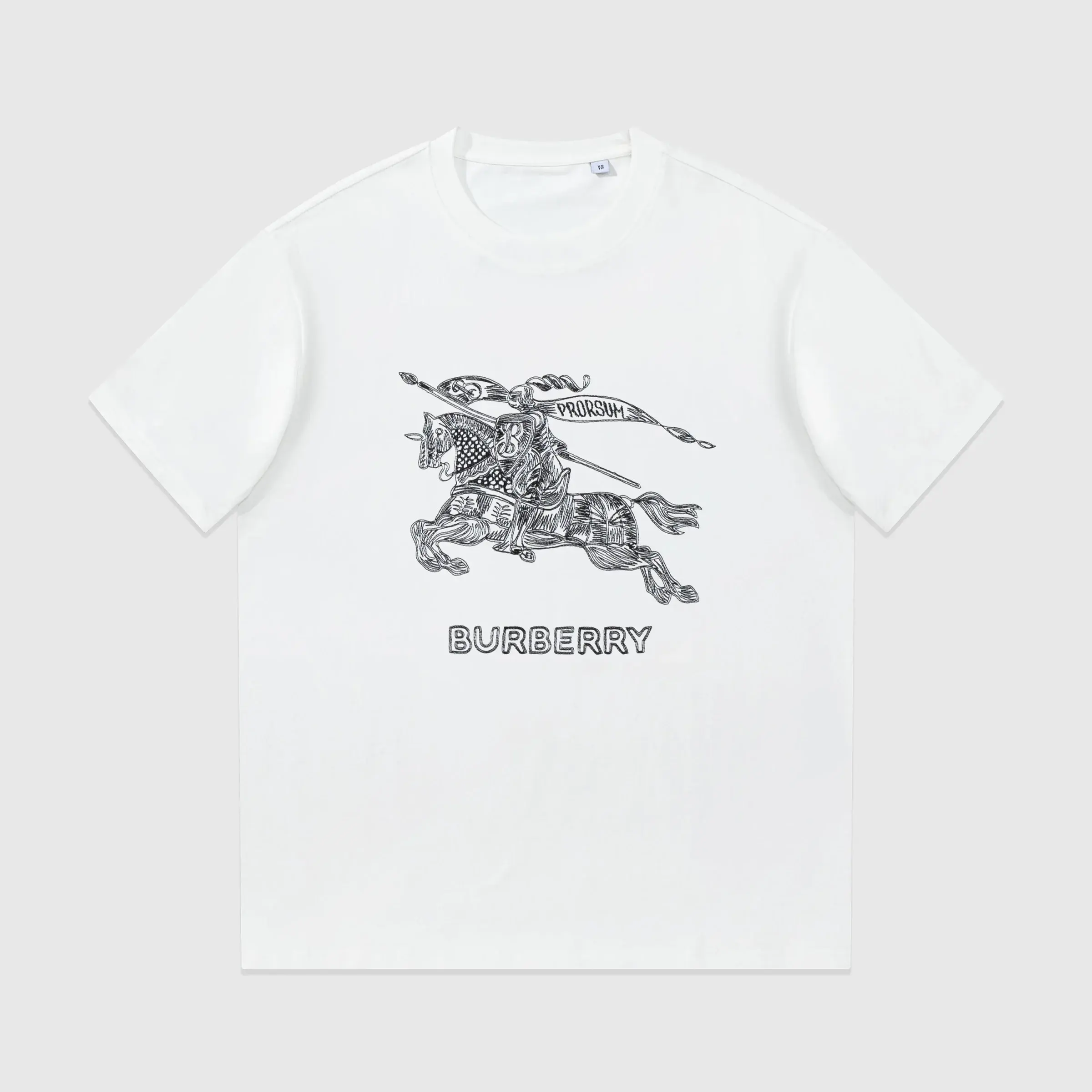 Burberry Prorsum Equestrian Knight White T-Shirt