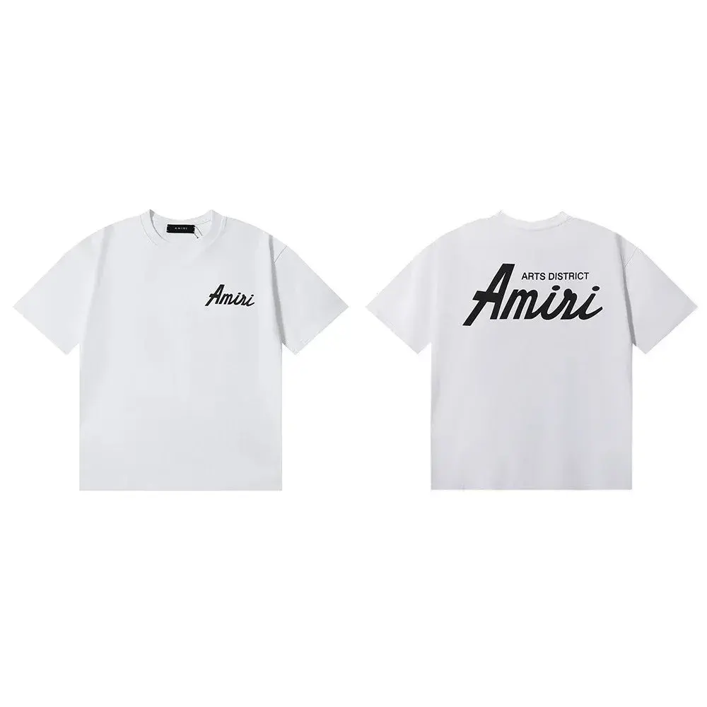 Amiri Arts District Script White T-Shirt