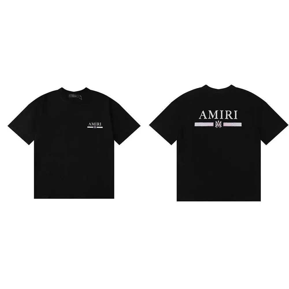 Amiri Bar Logo T-Shirt Black White