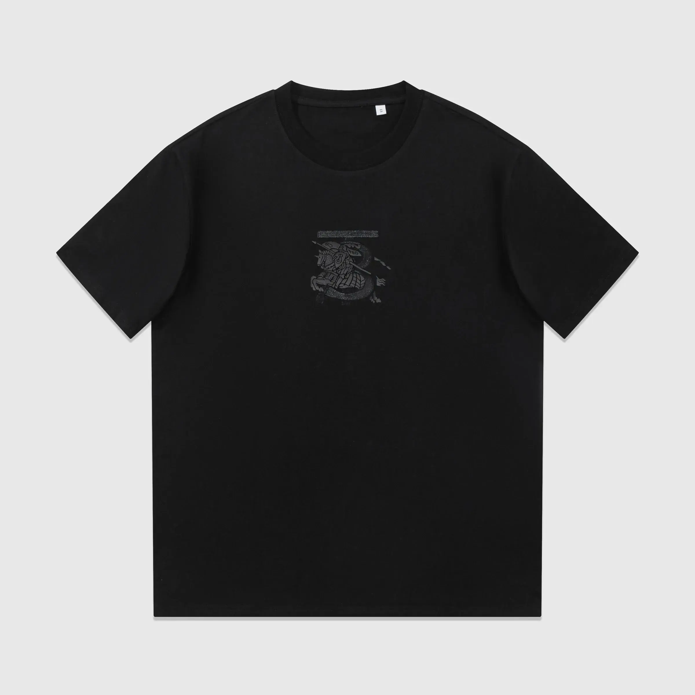 Burberry Equestrian Knight Black T-Shirt