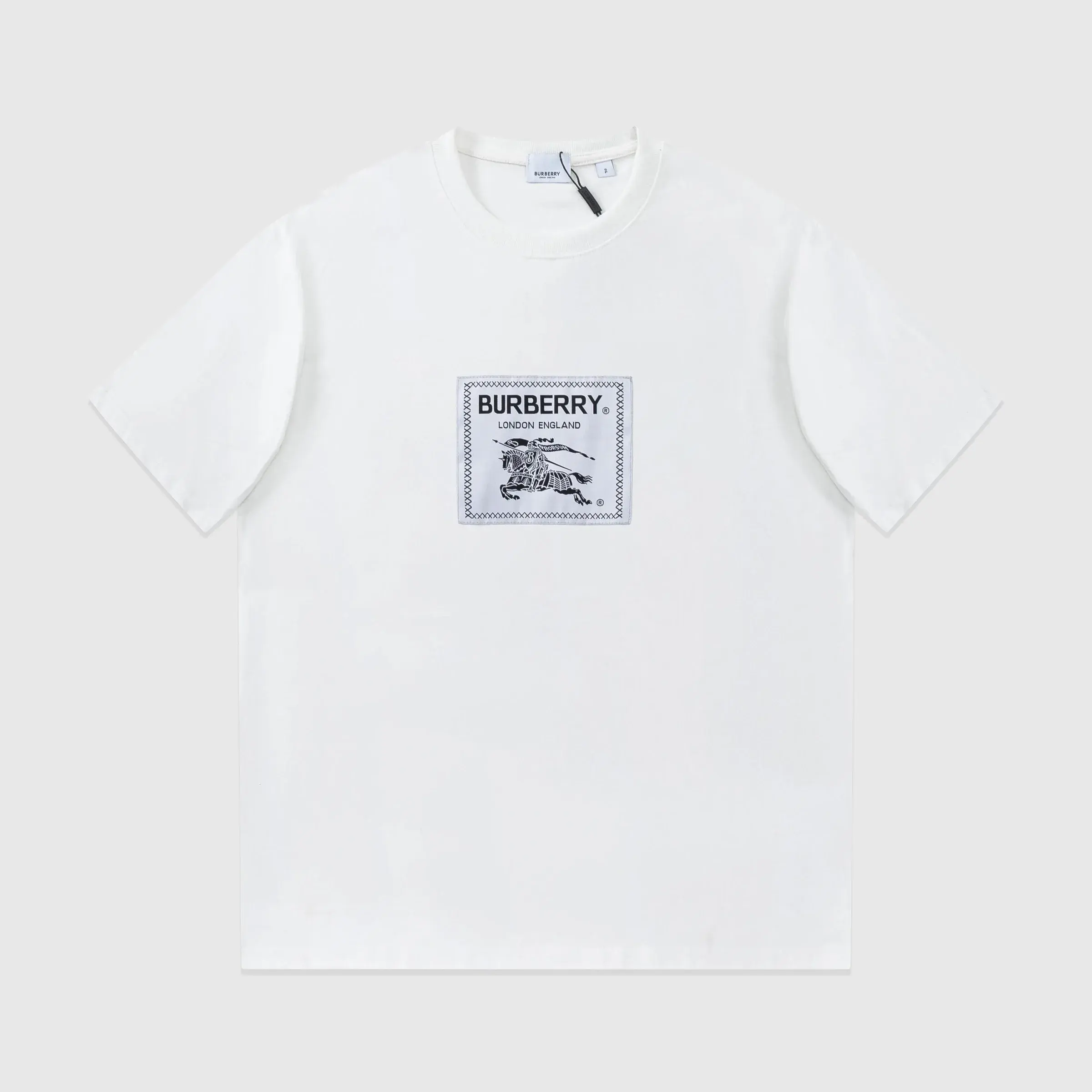 Burberry Logo Patch White T-Shirt
