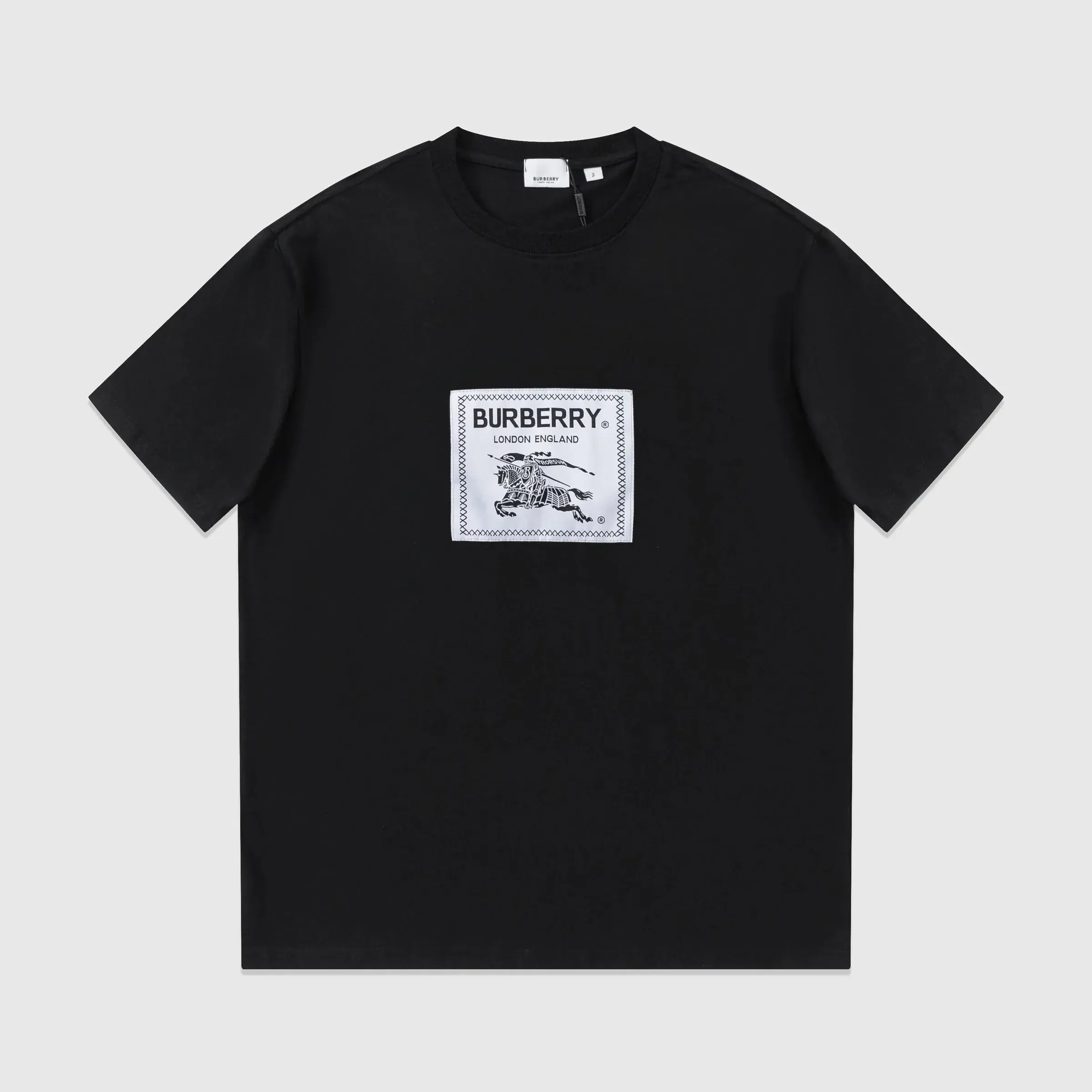 Burberry Logo Patch Black T-Shirt