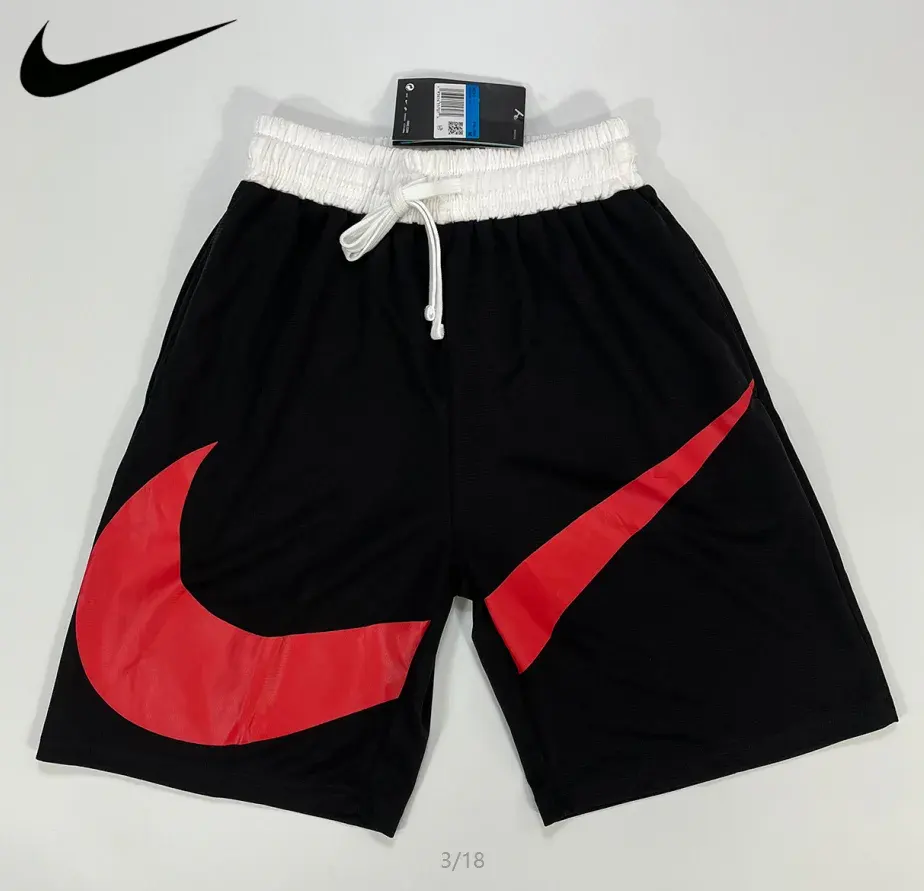 Nike Big Swoosh Basketball Shorts Black Red White
