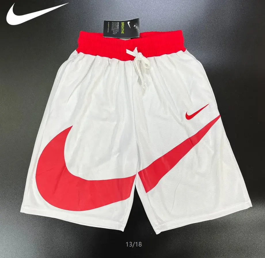 Nike Basketball Shorts White and Red