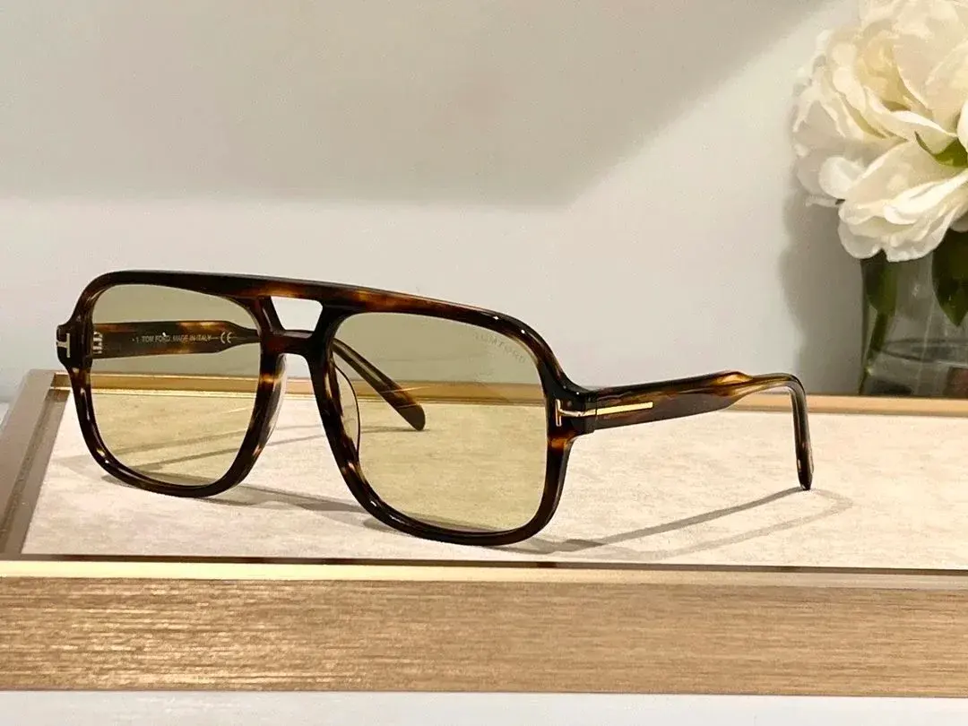 Tom Ford Aviator Sunglasses Tortoise Yellow
