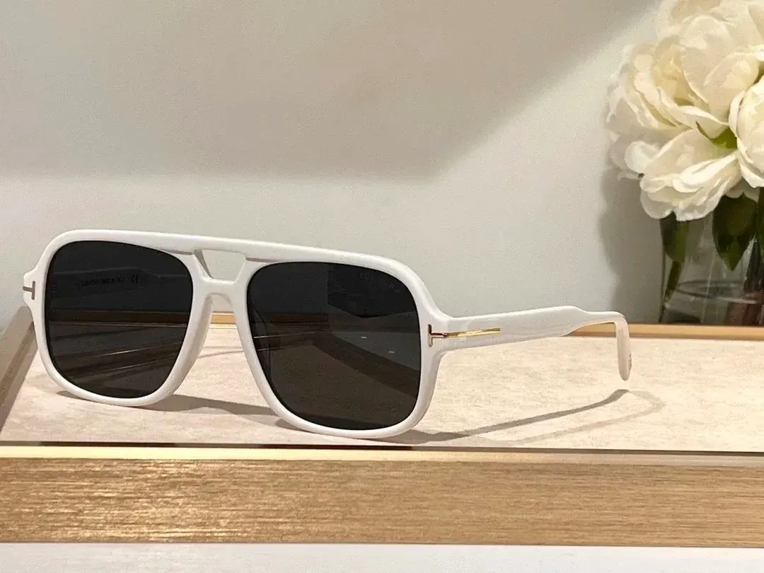 Tom Ford Aviator Sunglasses White Black