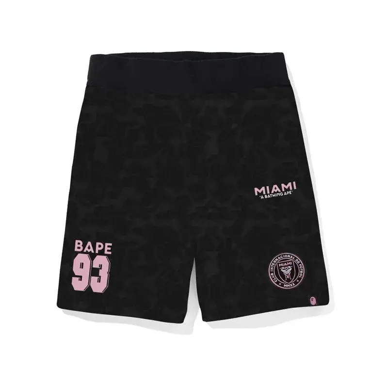 A Bathing Ape x Inter Miami CF Camo Shorts Black