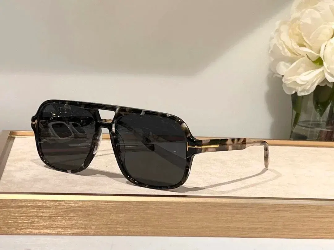 Tom Ford Aviator Sunglasses Grey Tortoise Grey