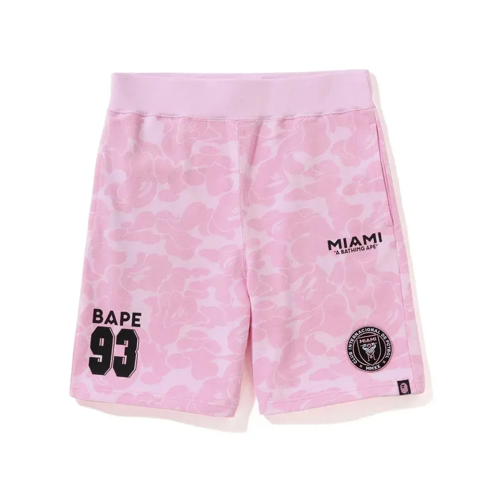 A Bathing Ape x Inter Miami CF Camo Shorts Pink