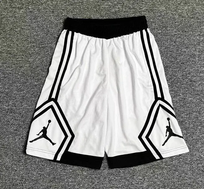 Jordan Diamond Basketball Shorts White Black