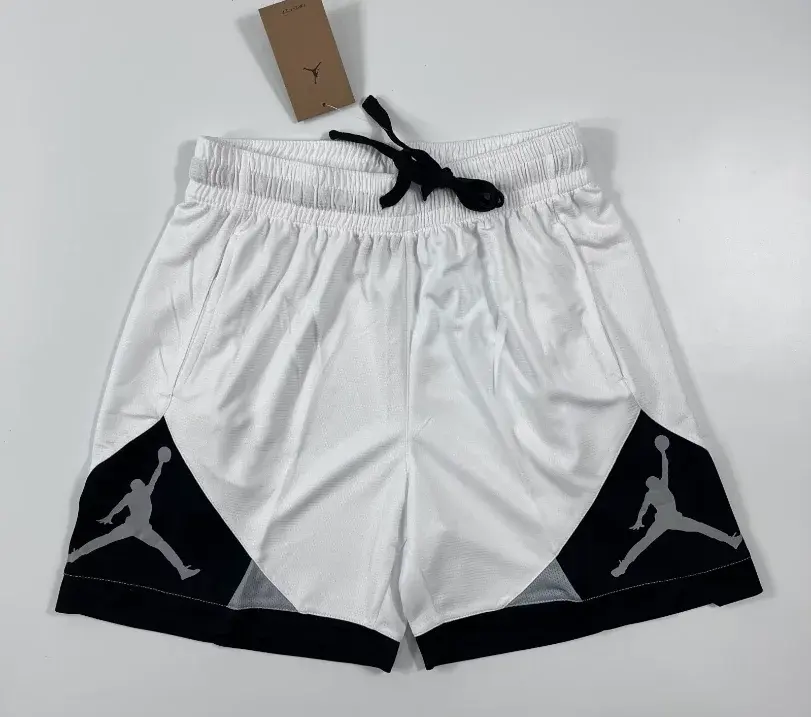 Jordan Diamond Basketball Shorts White Black