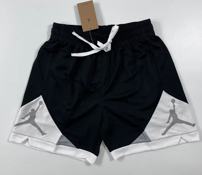 Jordan Diamond Basketball Shorts Black White