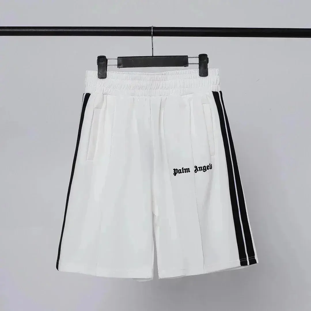 Palm Angels Track Shorts White