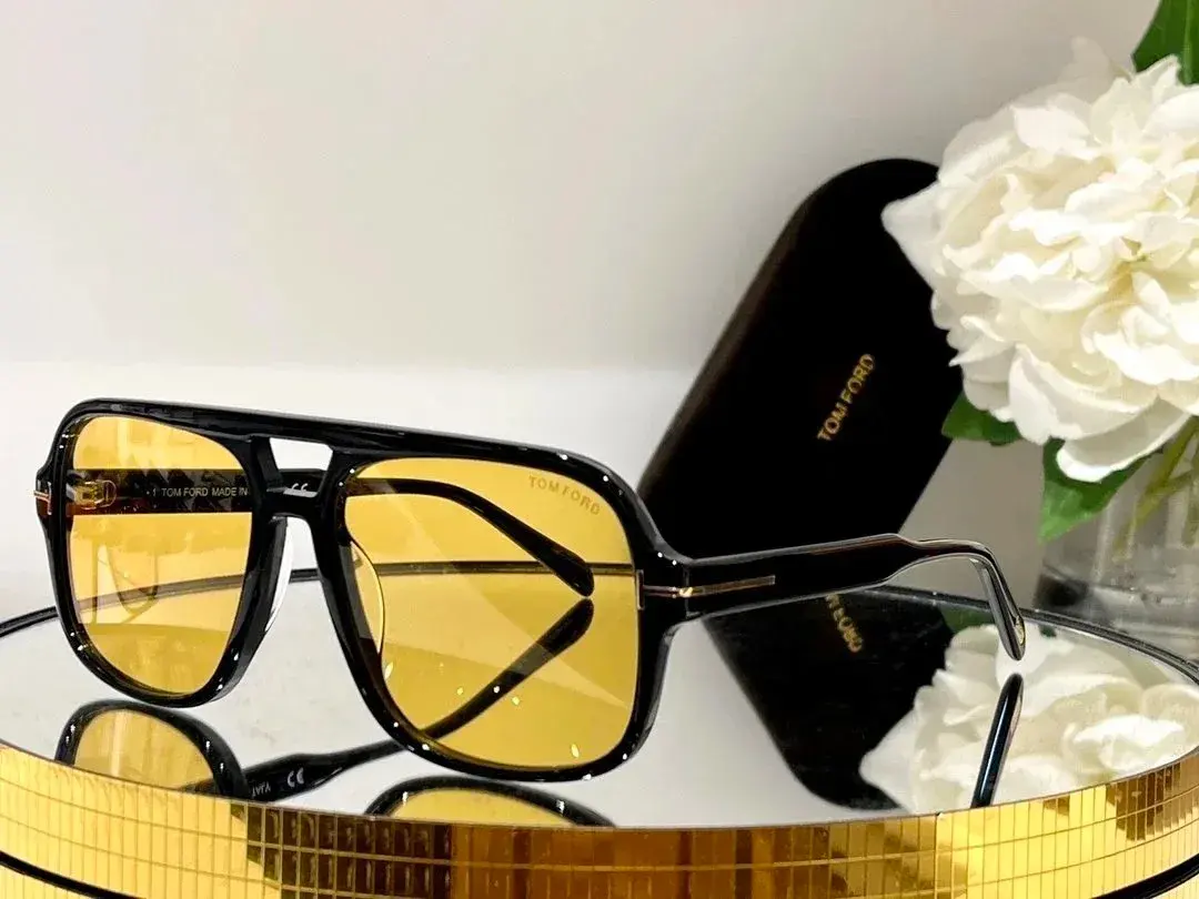 Tom Ford Sunglasses Black Yellow Variant