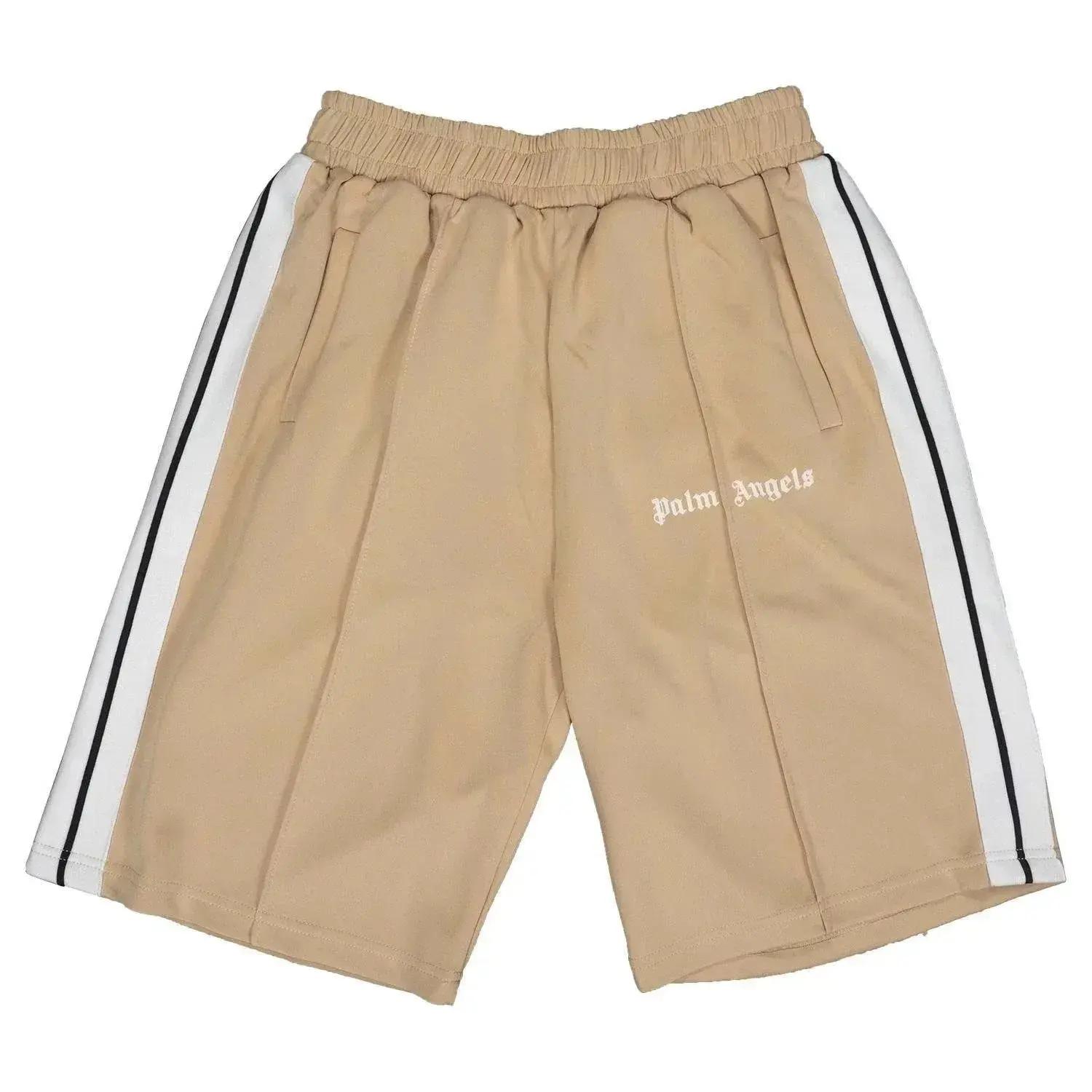 Palm Angels Track Shorts Beige