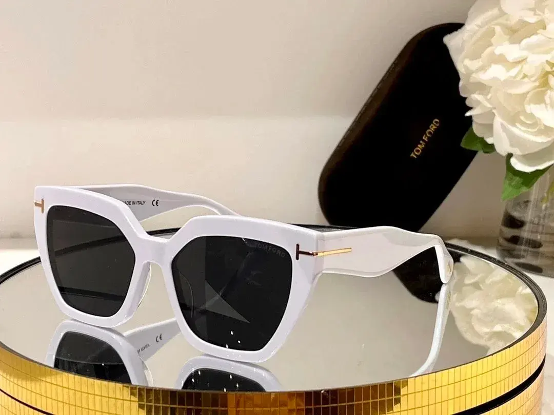 Tom Ford Geometric Sunglasses White