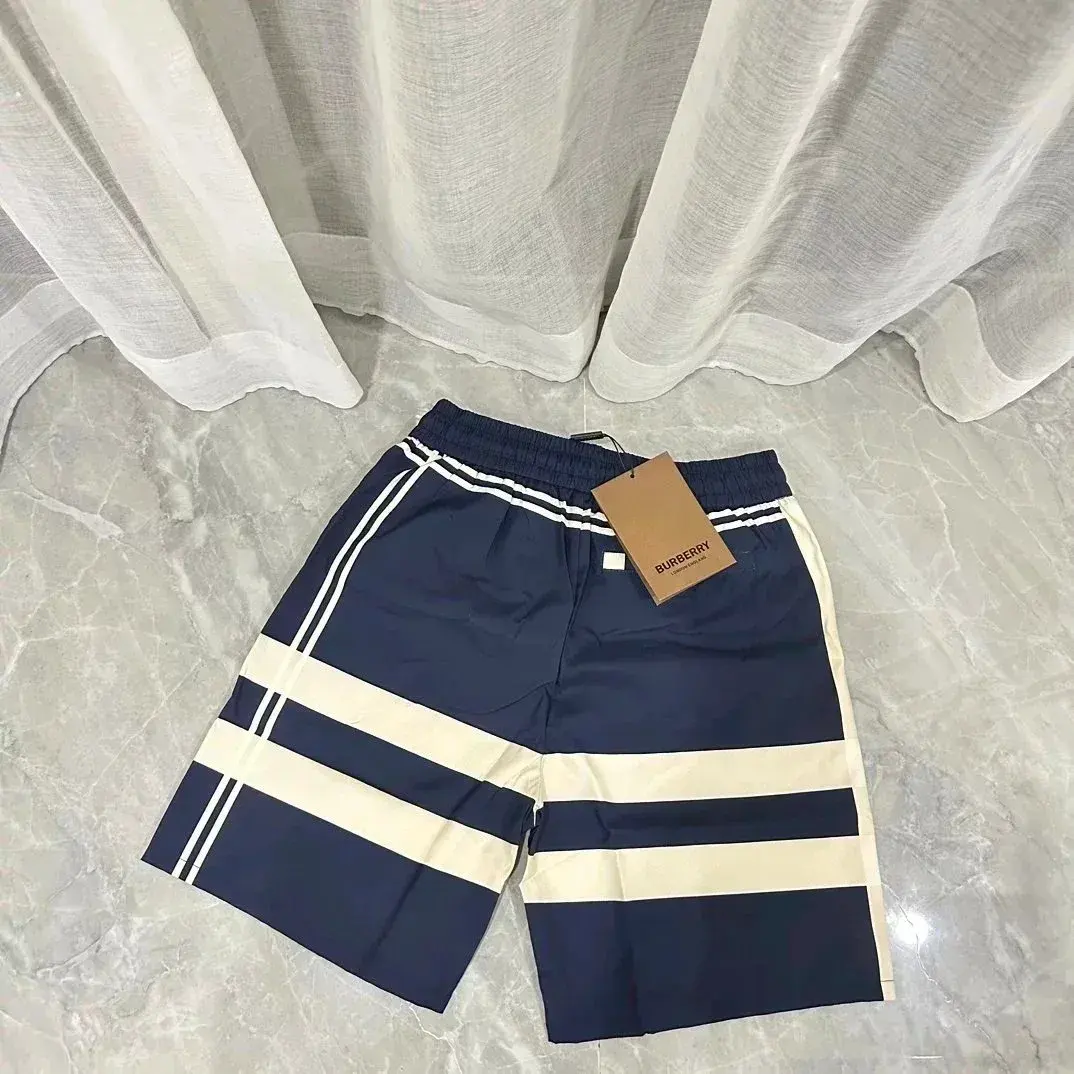 Burberry Stripe Swim Shorts Navy