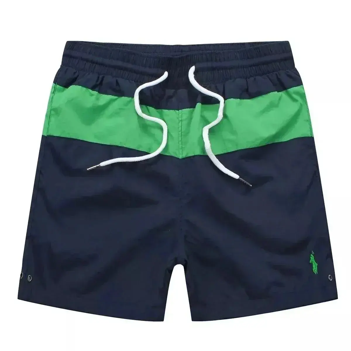 Polo Ralph Lauren Navy Green Colorblock Swim Shorts