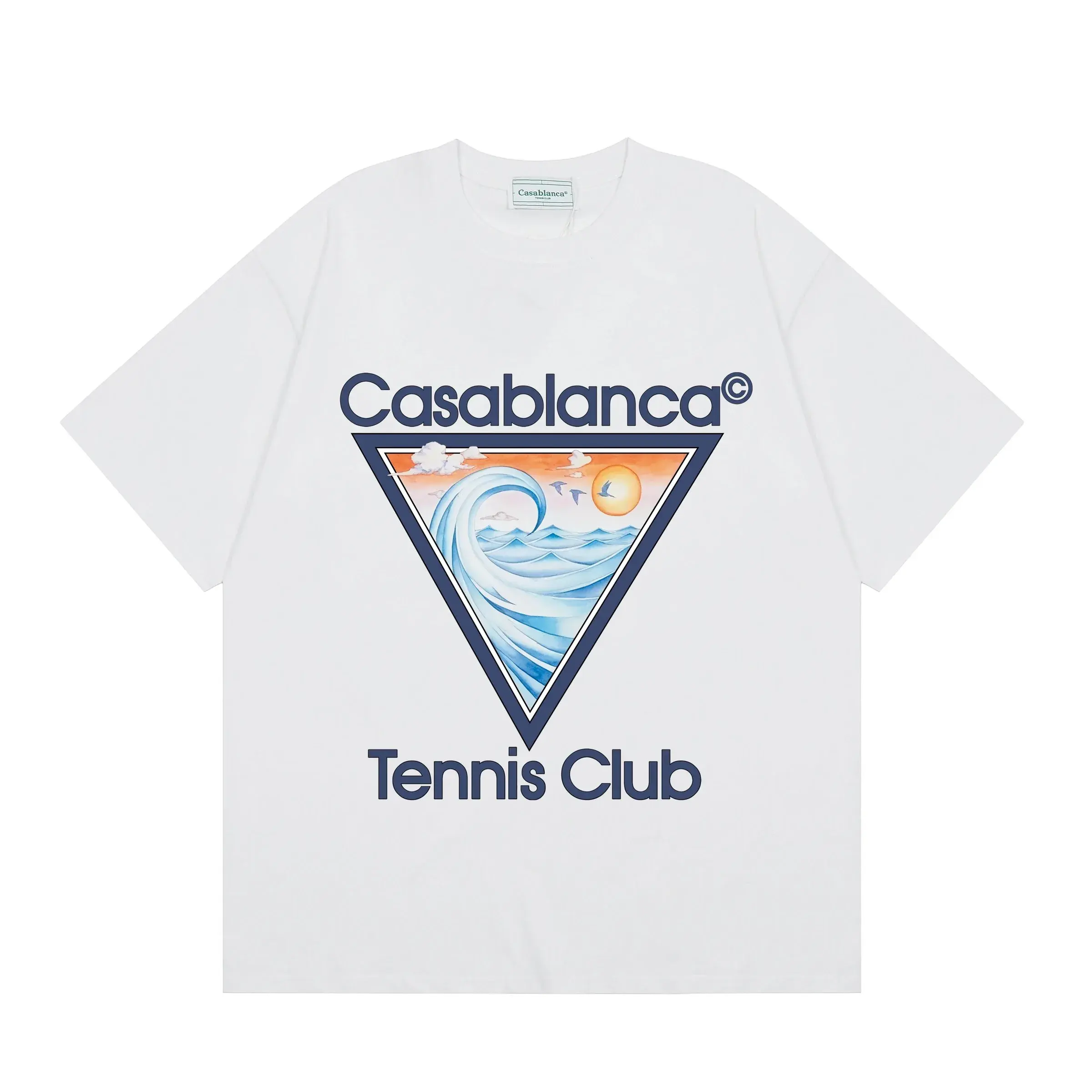Casablanca Tennis Club Wave T-Shirt White