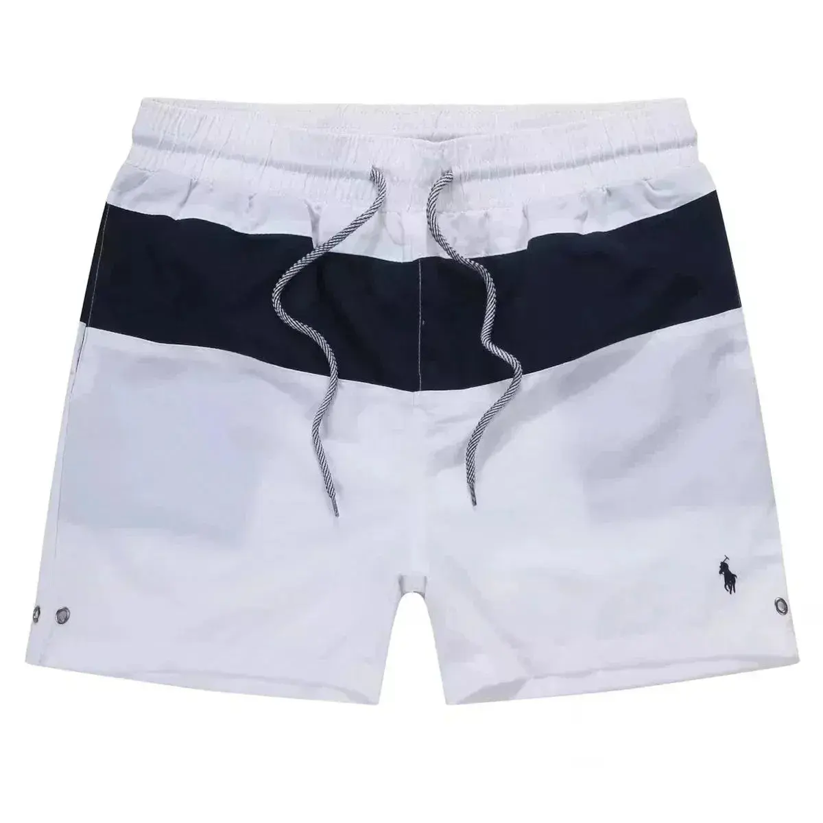 Polo Ralph Lauren Colorblock Swim Trunks White Navy