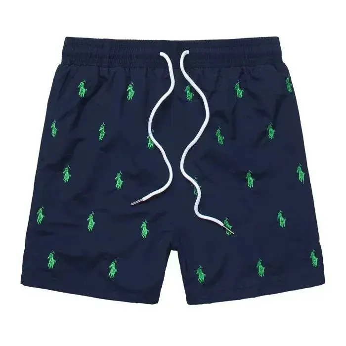 Polo Ralph Lauren All-Over Pony Swim Trunks Navy Green