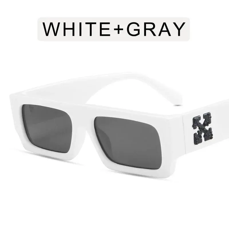 Fashion Sunglasses White Gray
