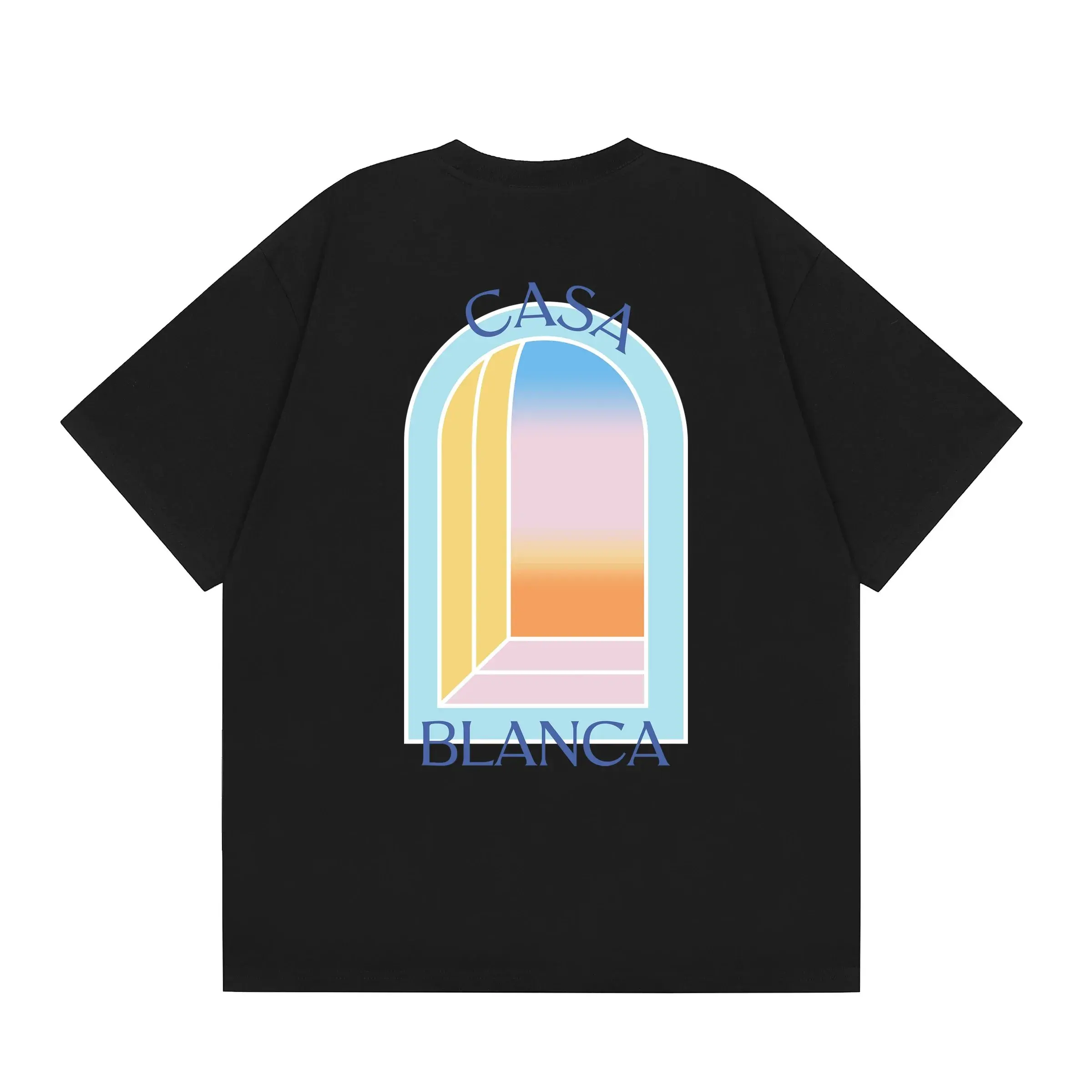 Casablanca Sunset Arch Graphic T-Shirt Black