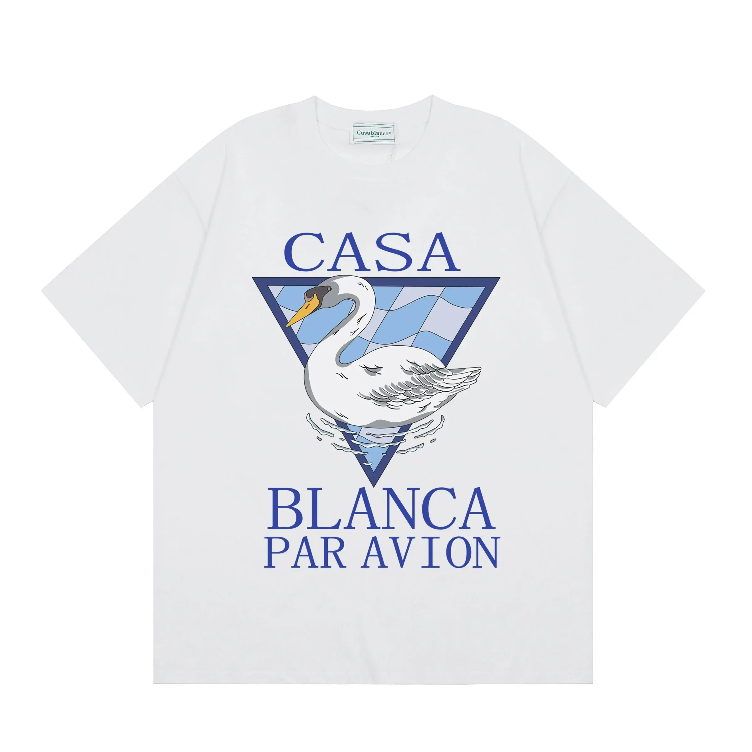 Casablanca Par Avion Swan Graphic T-Shirt White