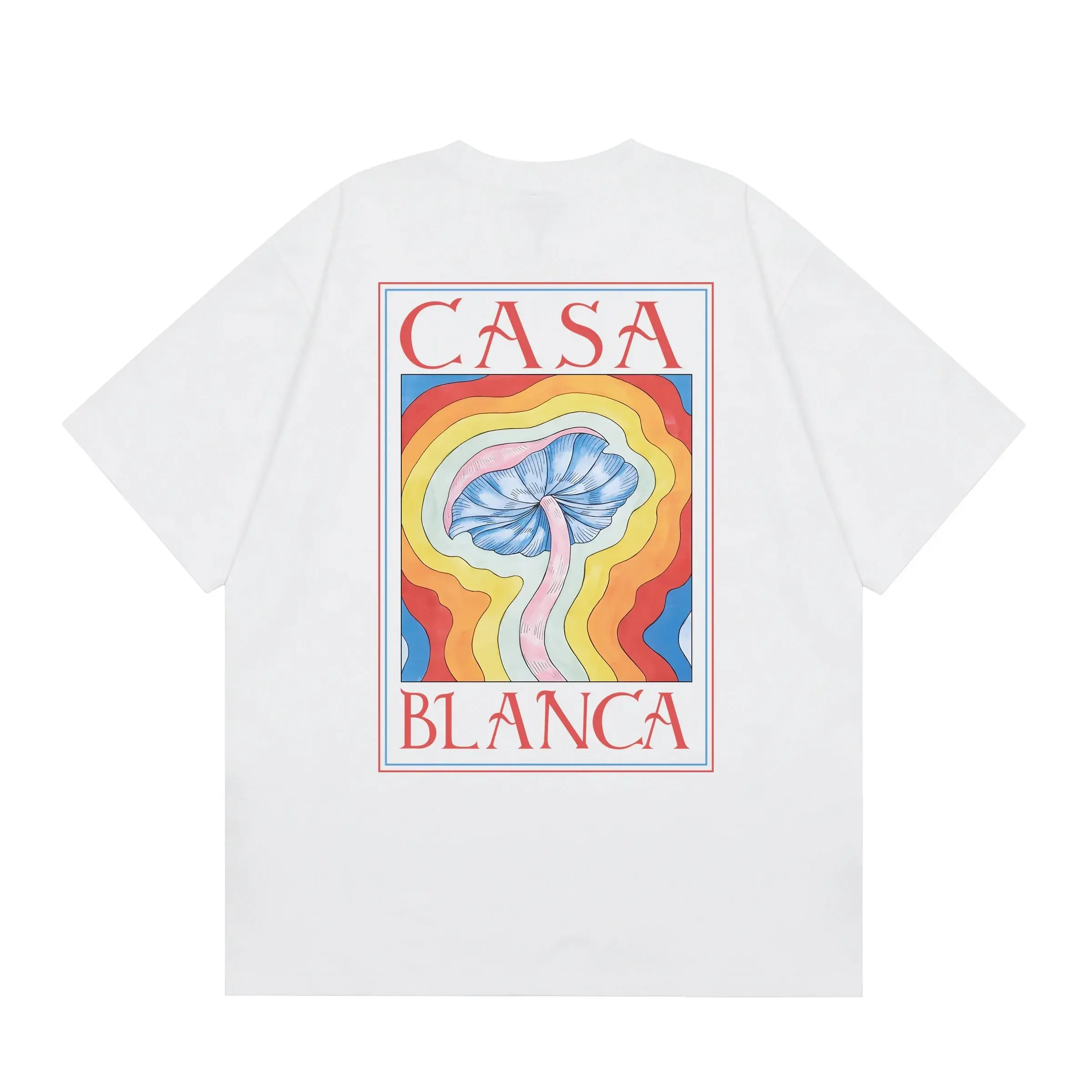 Casablanca Psychedelic Mushroom Graphic T-Shirt White