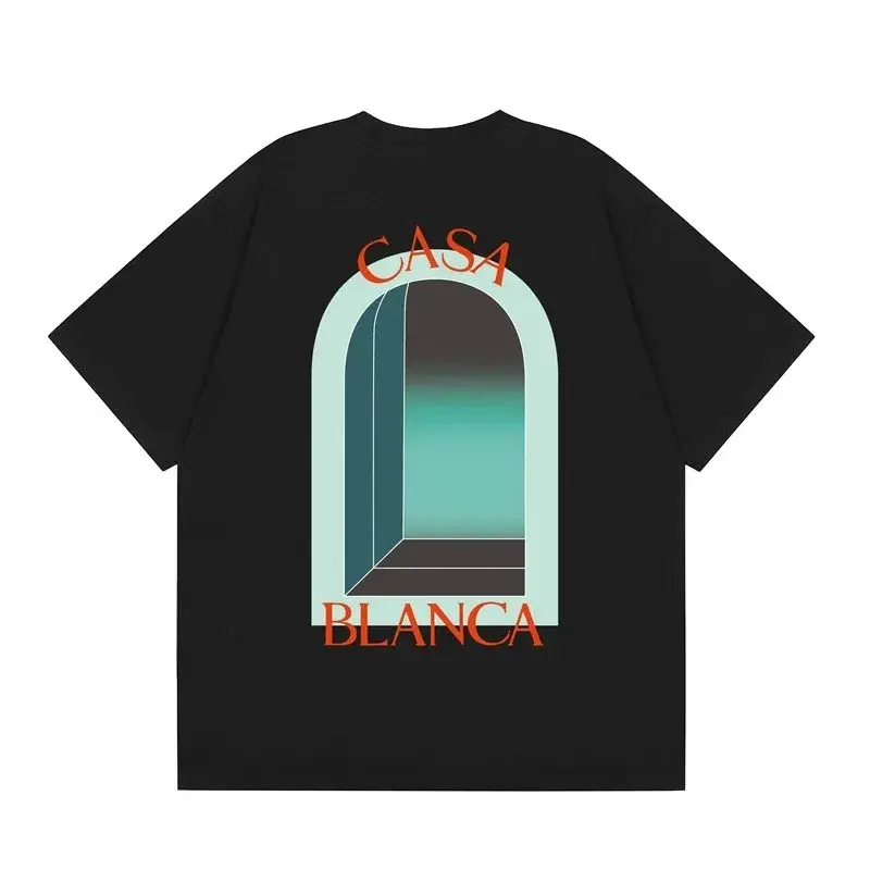 Casablanca Arch Graphic Black T-Shirt