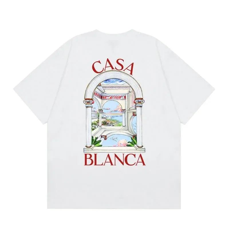 Casablanca Architectural Columns White T-Shirt