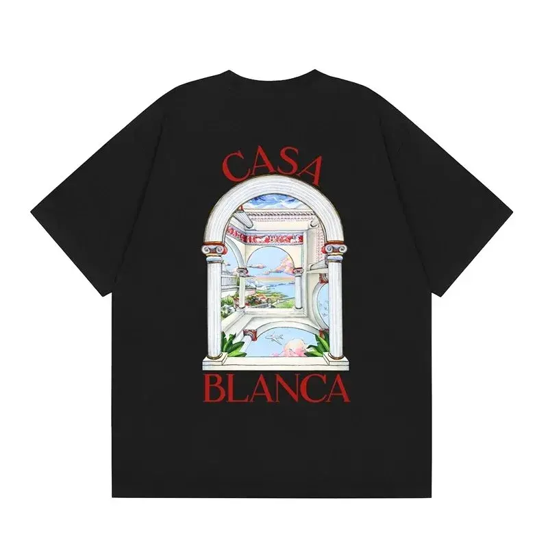 Casablanca Columns Black T-Shirt