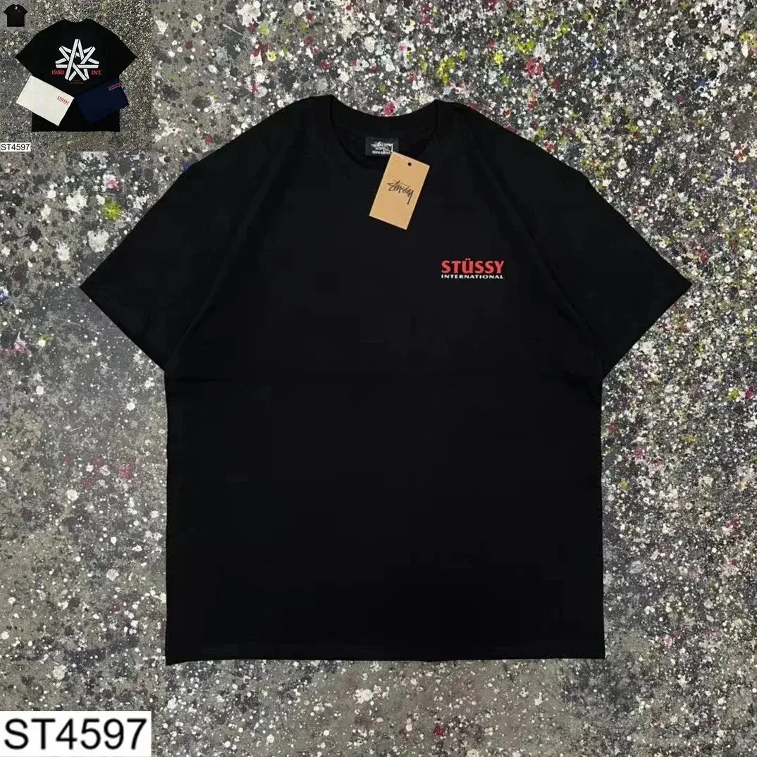 Stussy International Black T-Shirt